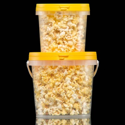 1 To 2 Liter Litre Small Popcorn Pail 2l Plastic Bucket Barrel 0430