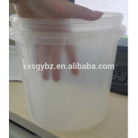 Cheap 5liter clear small plastic buckets with lids