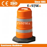 Bright Orange Color Plastic Traffic Safety Barrel